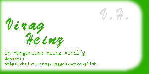 virag heinz business card